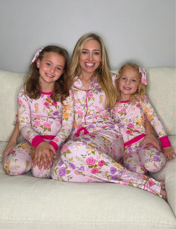 Women's Pajama Set Summer Bunny Floral