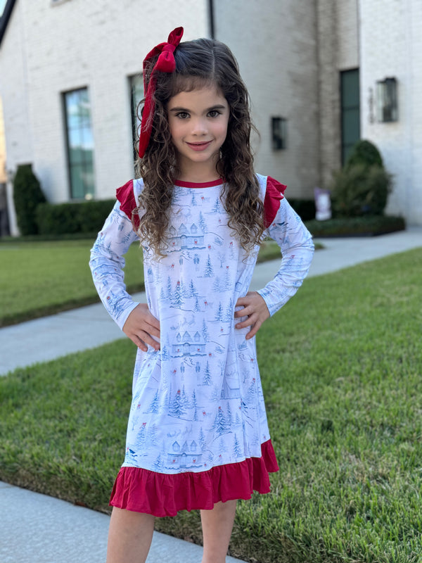 Girls Holiday Toile Nightgown