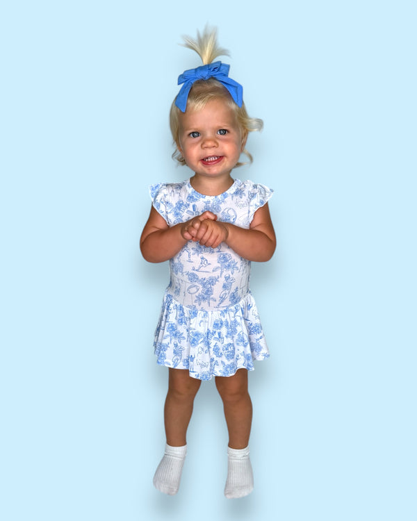 Ruffle Twirl Skirted Bodysuit